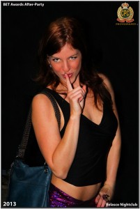 Writer/Model Lynn Russell at The BET Award after-party