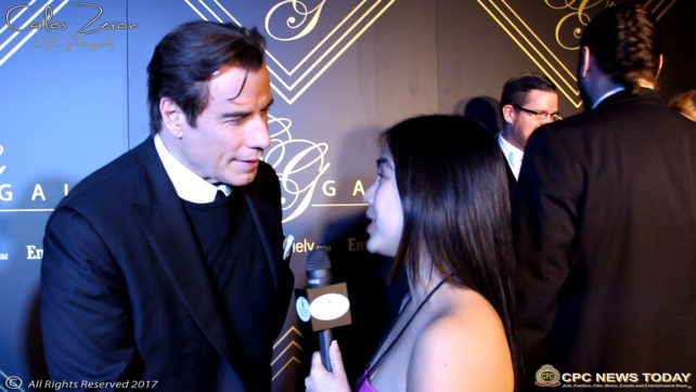John Travolta, Celebrities Interviewed at City Gala 2017