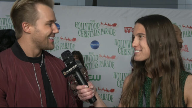 Hunter Clowdus Interviewed at the 89th Hollywood Christmas Parade